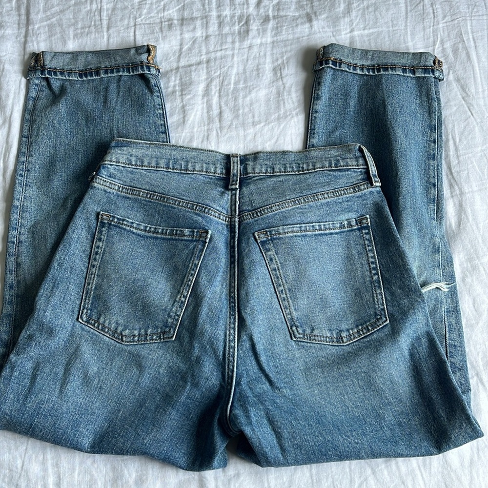 Old navy sky-hi straight extra high rise jeans - Picture 2 of 6